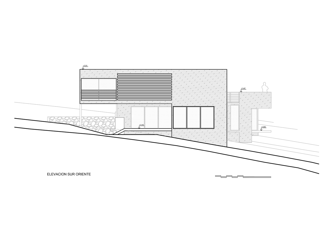 智利洛斯莫尔斯海滩木质别墅融入山脉景观-67