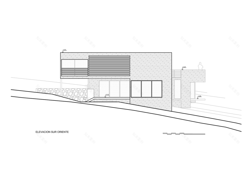 智利洛斯莫尔斯海滩木质别墅融入山脉景观-67