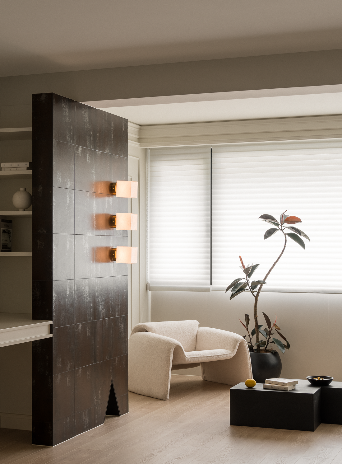 餐厨一体大洄游感知极简法式的浪漫与轻盈-20