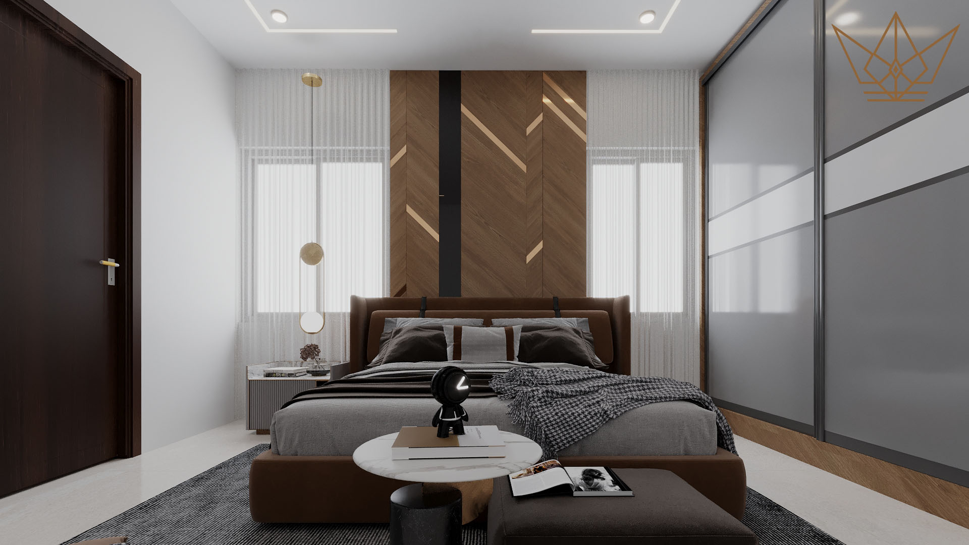 3 BHK Flat Contemporary Design-11