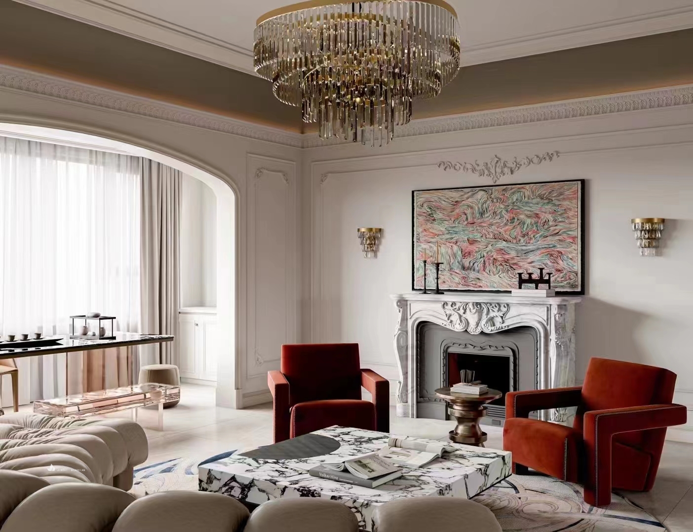 收录2套(法式和现代)案例-1