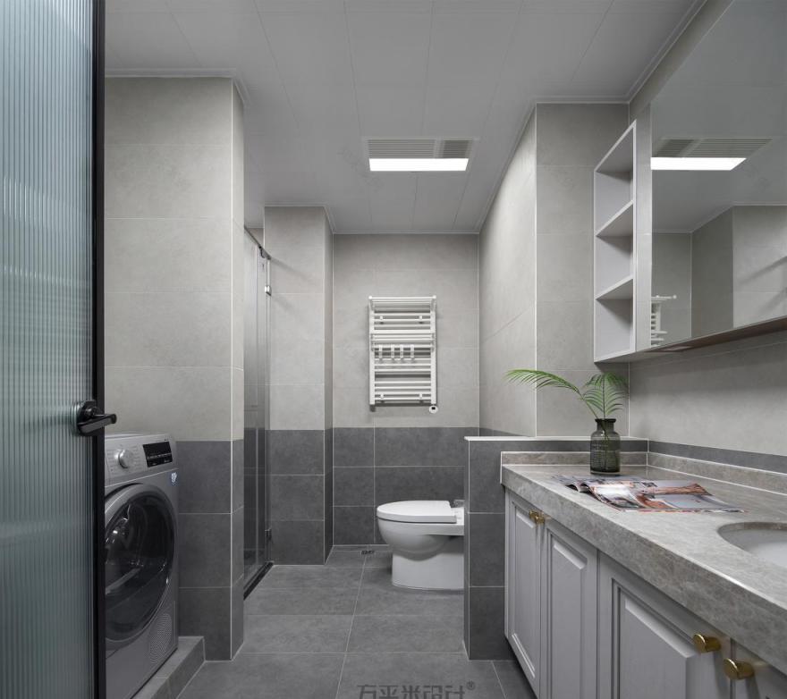 现代美式风格平层设计丨暮染空间-63