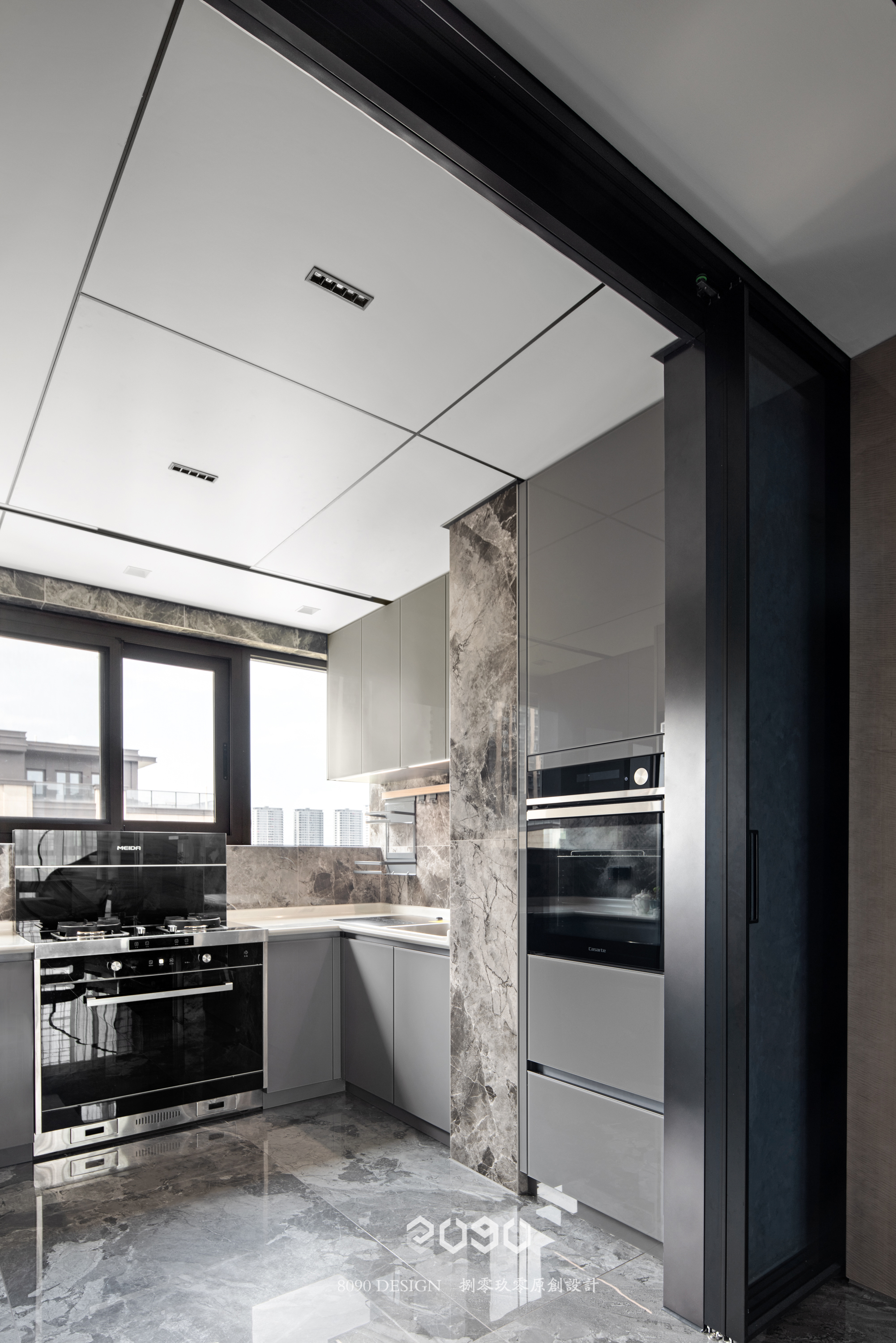 顶楼现代简约风设计丨中国杭州丨杭州 8090 原创设计-61