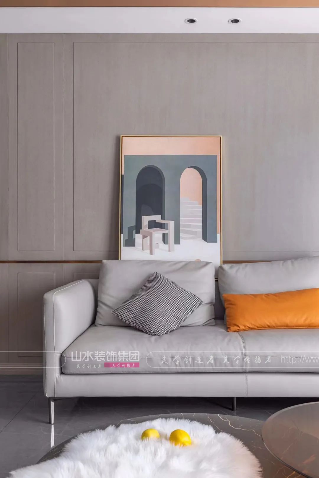 悦湖山院现代轻奢家居设计丨李森-24