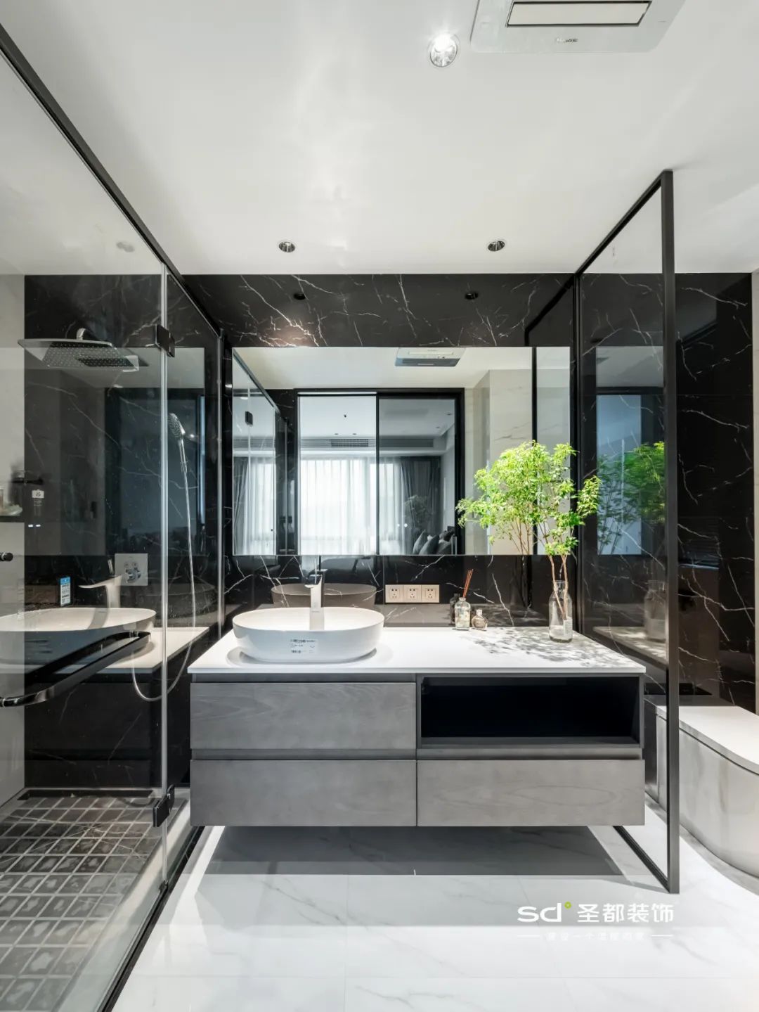 现代简约风家居,主卧占⅓太享受,神仙衣帽间心动 100%!-45