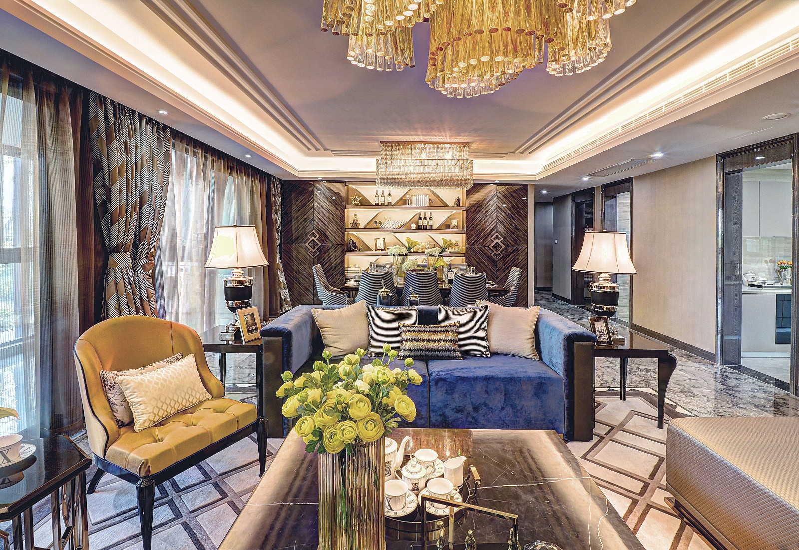 华府晶园 205 现代轻奢样板房-3