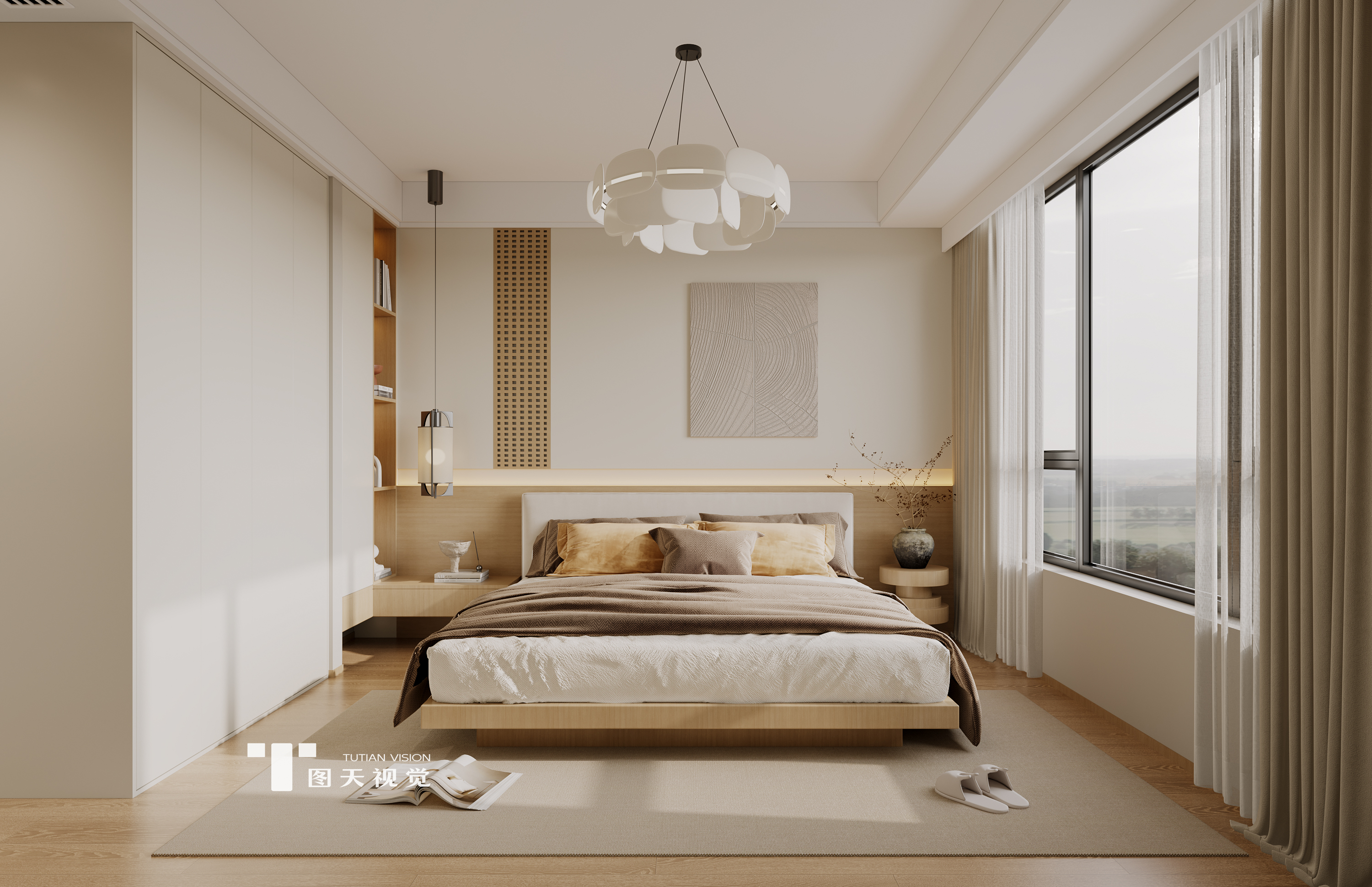 奶油原木||看着就很温馨的家-6