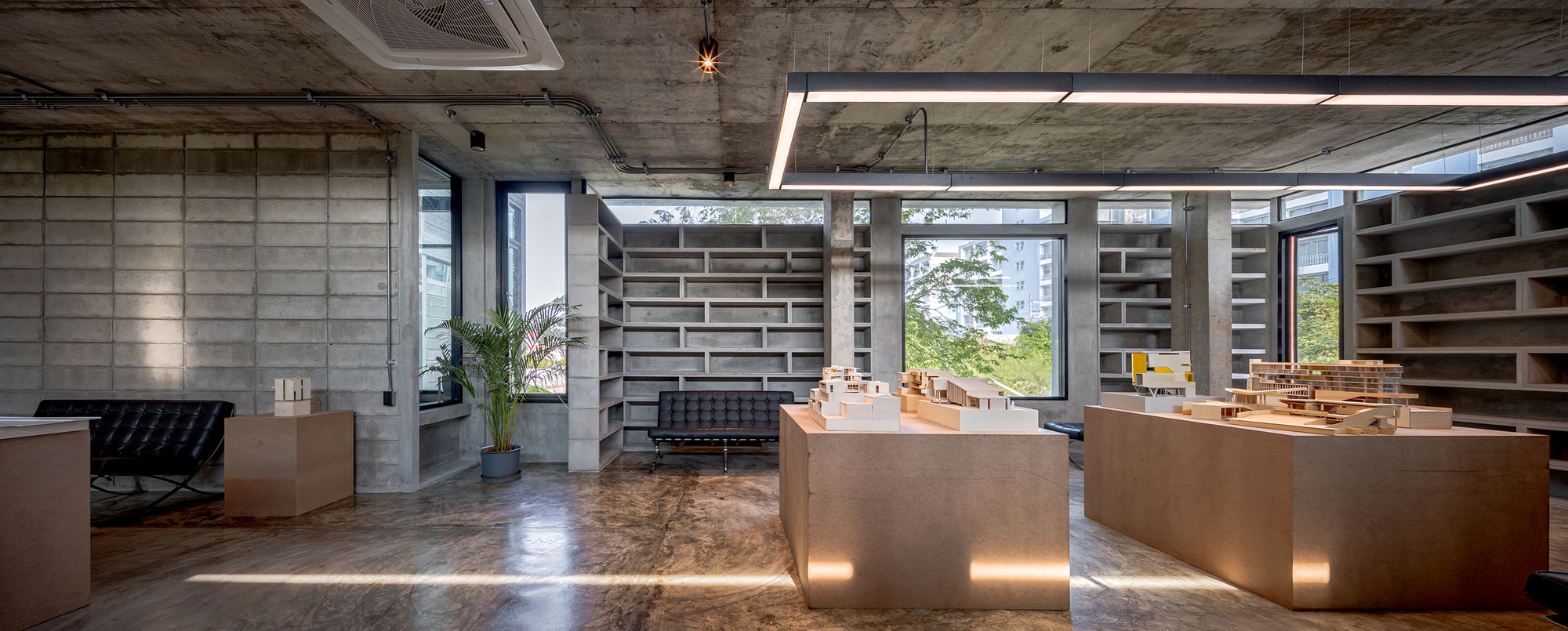 混凝土拼贴办公室丨泰国曼谷丨COLLAGE DESIGN STUDIO-5