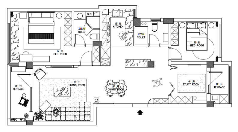 【新作】谁说小户型不能玩法式?97㎡治愈系空间,美到不想出门-14