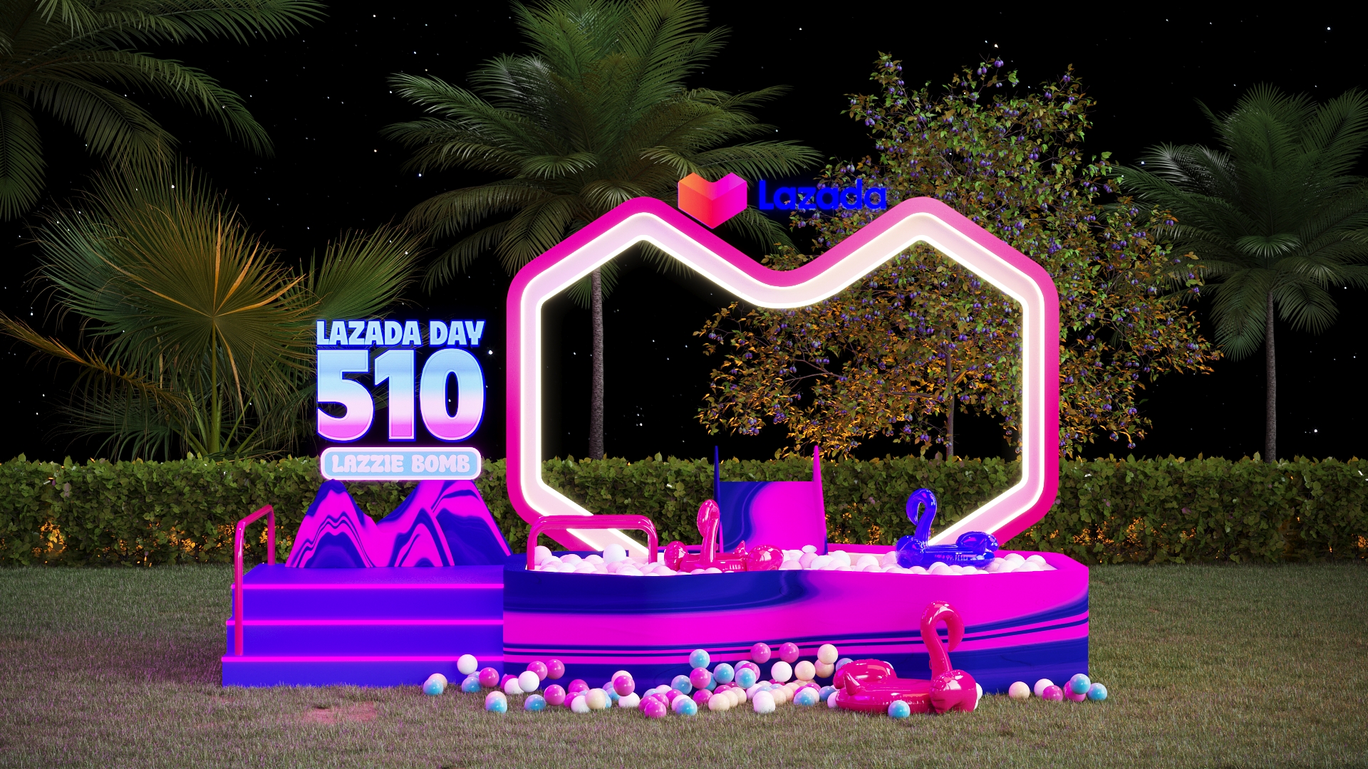 来赞达510大促（2024年）

注：LAZADA是东南亚地区知名的电商平台来赞达，DAY 510推测为该平台类似双11这样特定日期的促销活动，直译为510日表意不明，意译为510大促更符合语境 -10