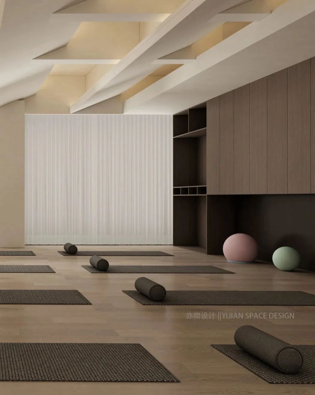 现代简约瑜伽馆设计丨亦間设计-19