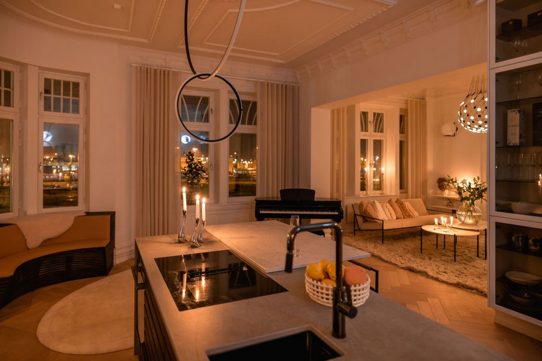 斯德哥尔摩独特公寓 | 黑白装饰的视觉冲击-21