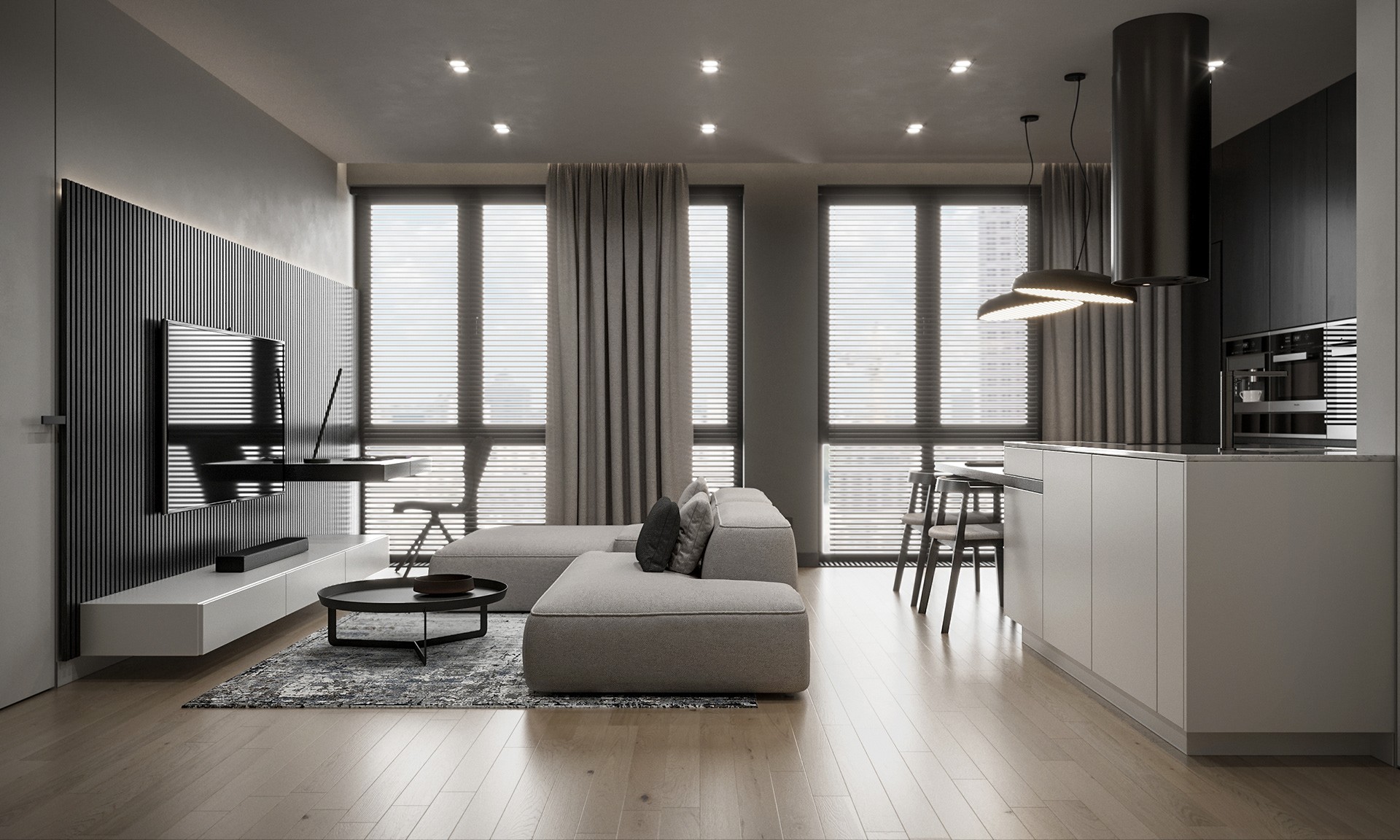 灰色系公寓设计-1