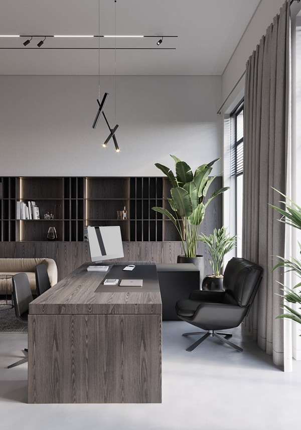 木质简约风办公空间设计-5