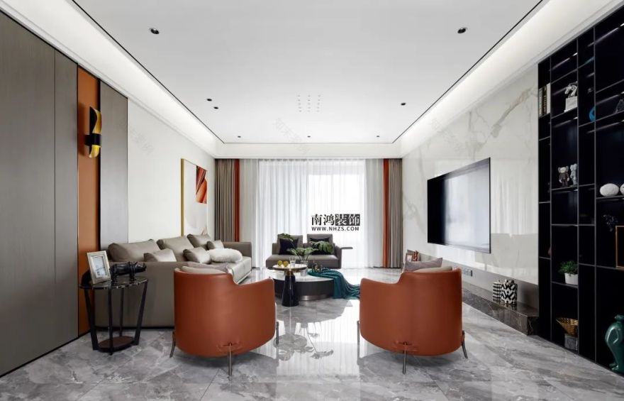 世茂首府港式轻奢大宅丨浙江南鸿装饰-1