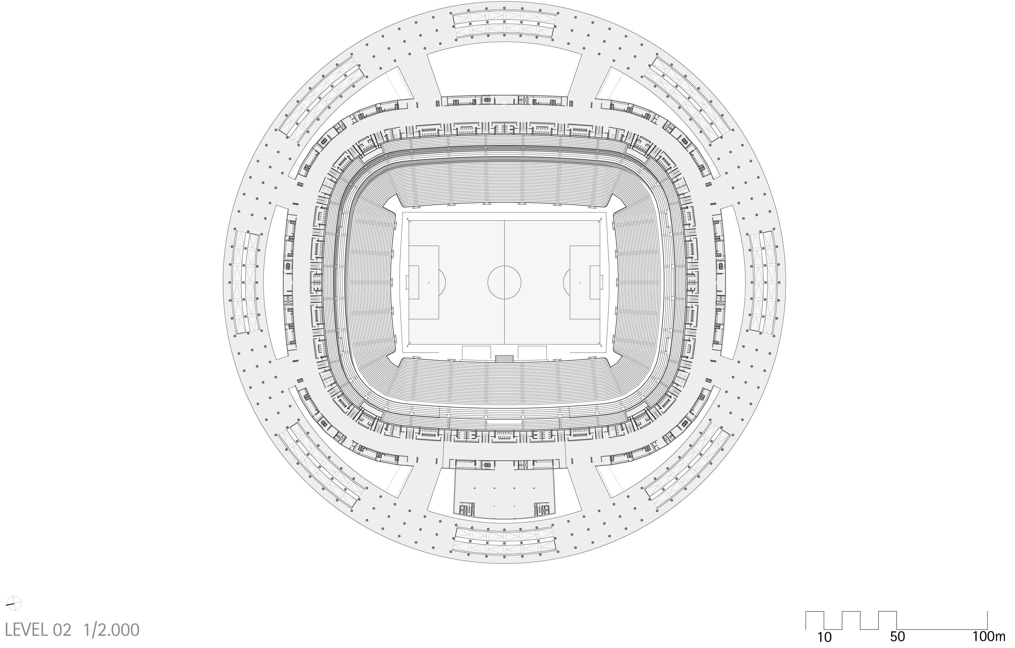 gmp Architekten丨体育馆丨EstádioNacionalManéGarrincha-17
