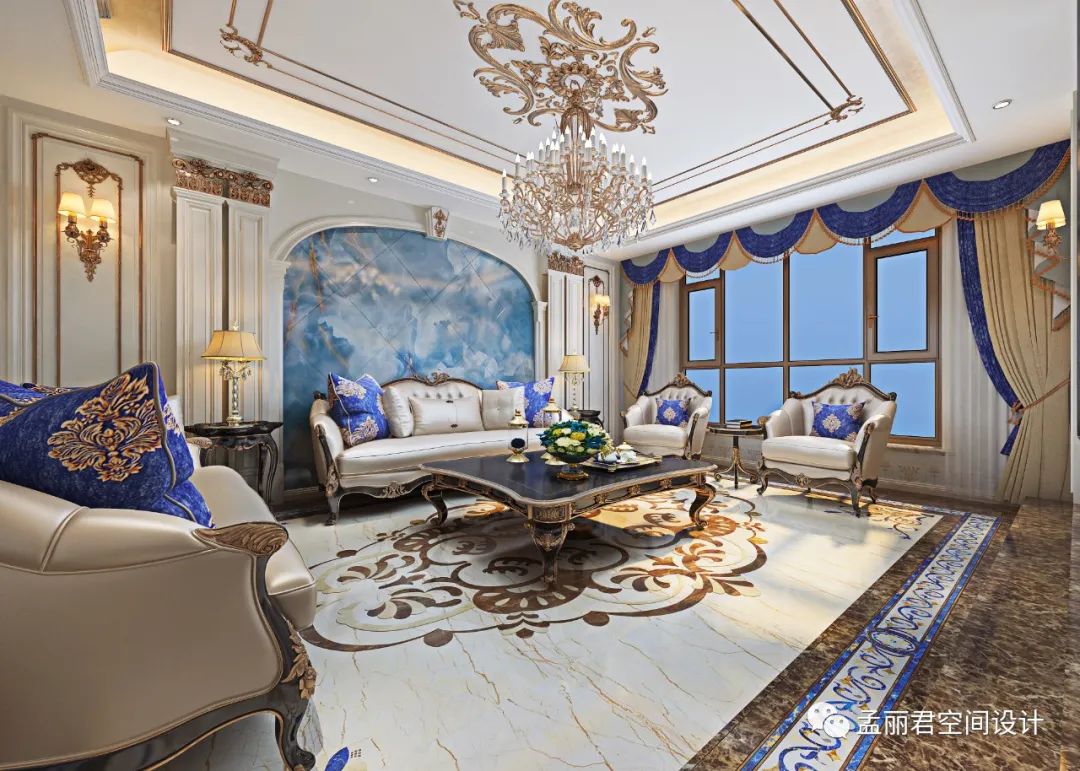 刘总法式别墅 | 巴洛克迷情的永恒浪漫-12