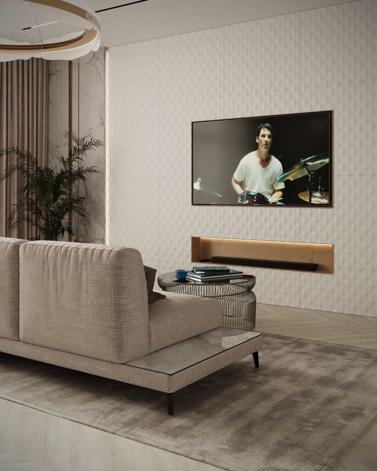 Modern Classical Living Room Interior-9