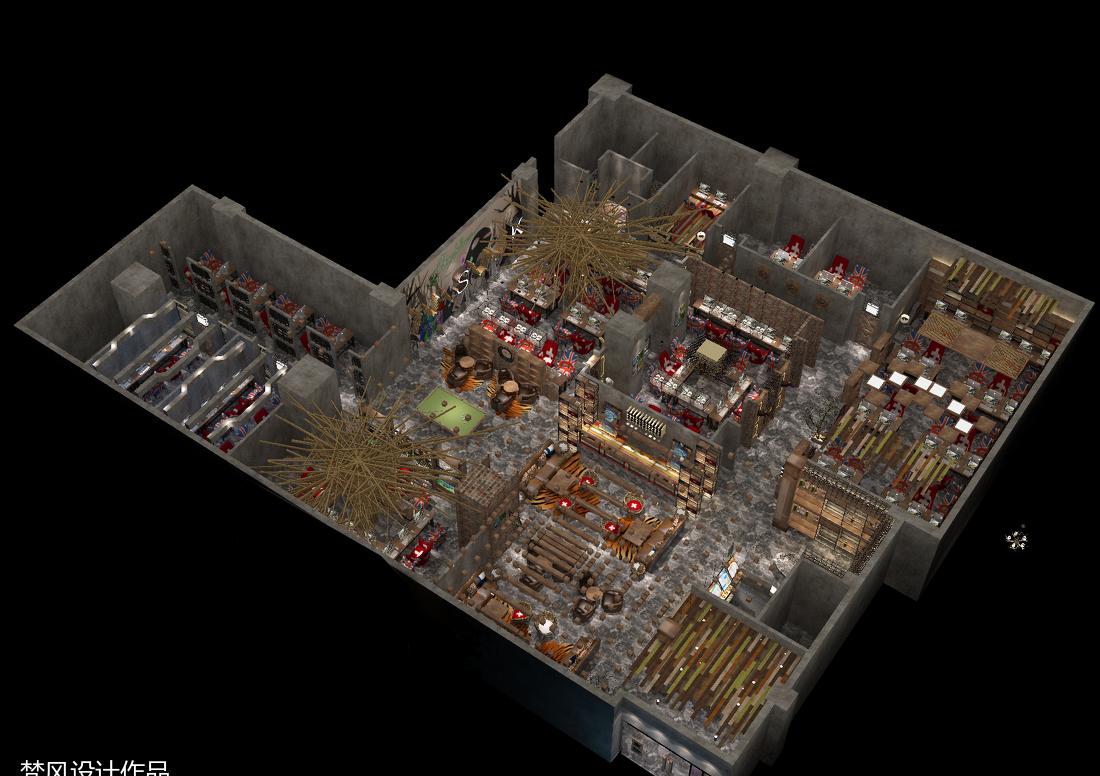 八宝街麦斯网咖——现代休闲娱乐空间设计-12