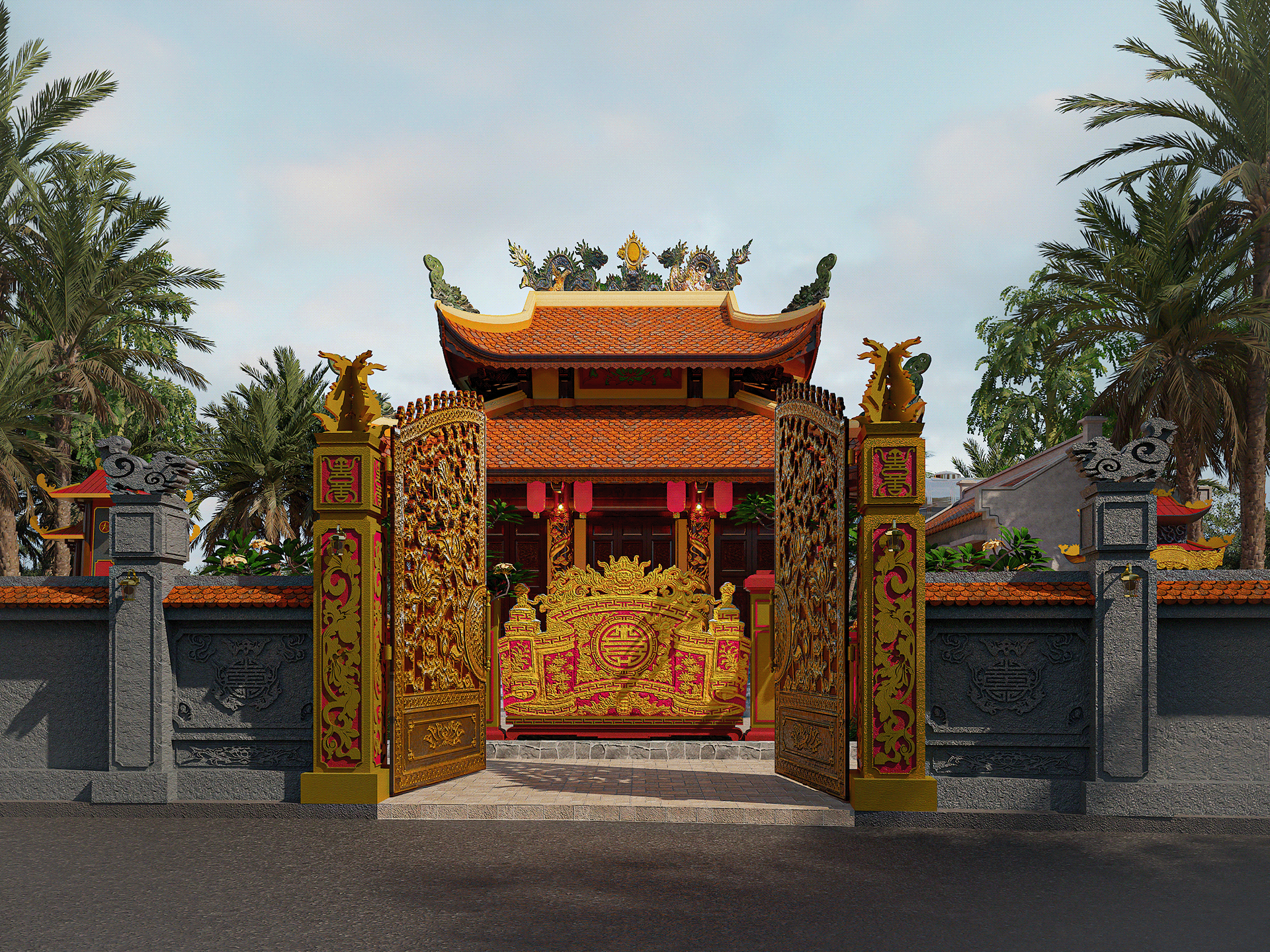 河静祖庙设计项目丨越南丨与Jane To's Team合作,Phuong Red参与-13