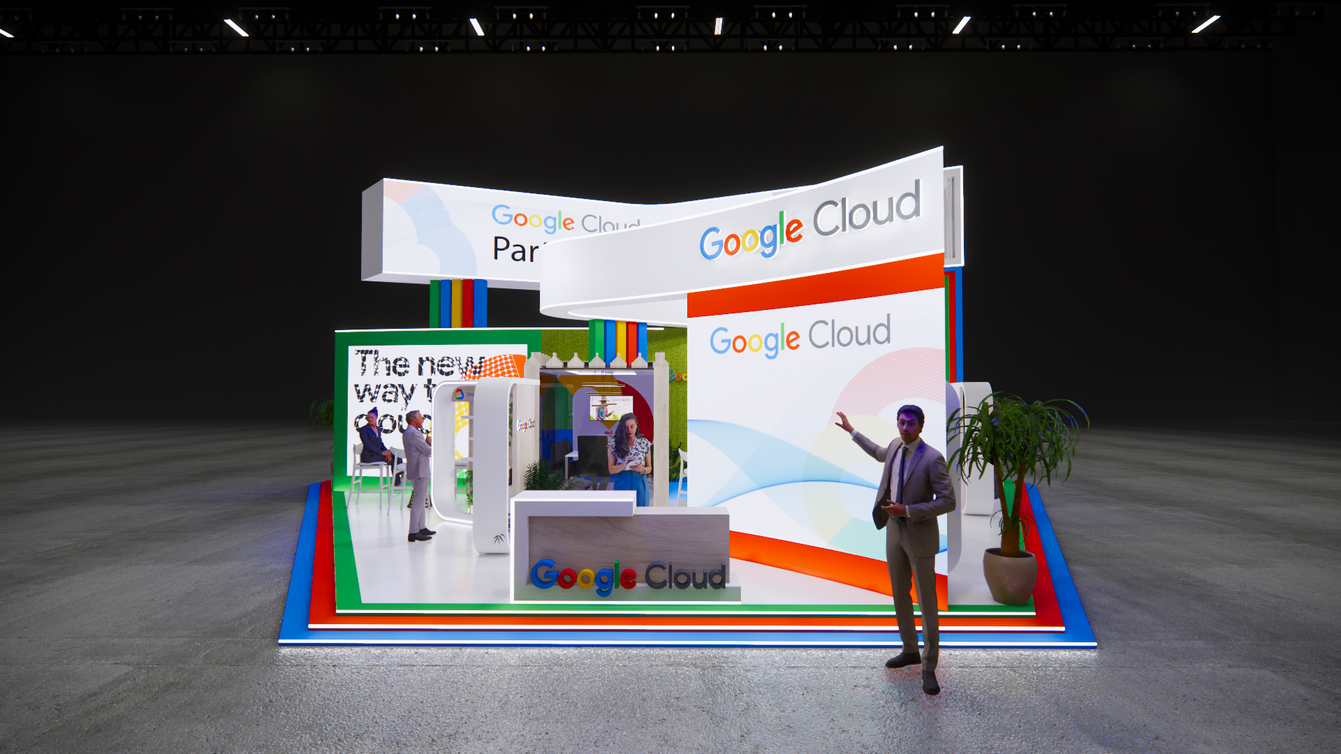 Google exhibition stand , event design-0