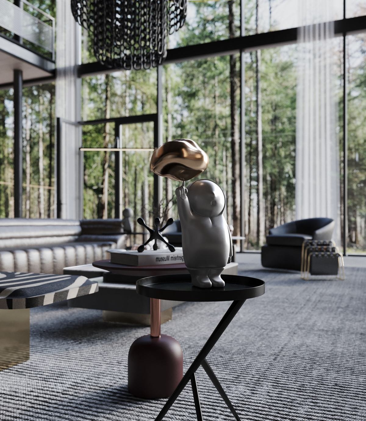 森林中的工业风度假别墅丨澳大利亚丨澳大利亚著名设计师 Sarah Habib-11