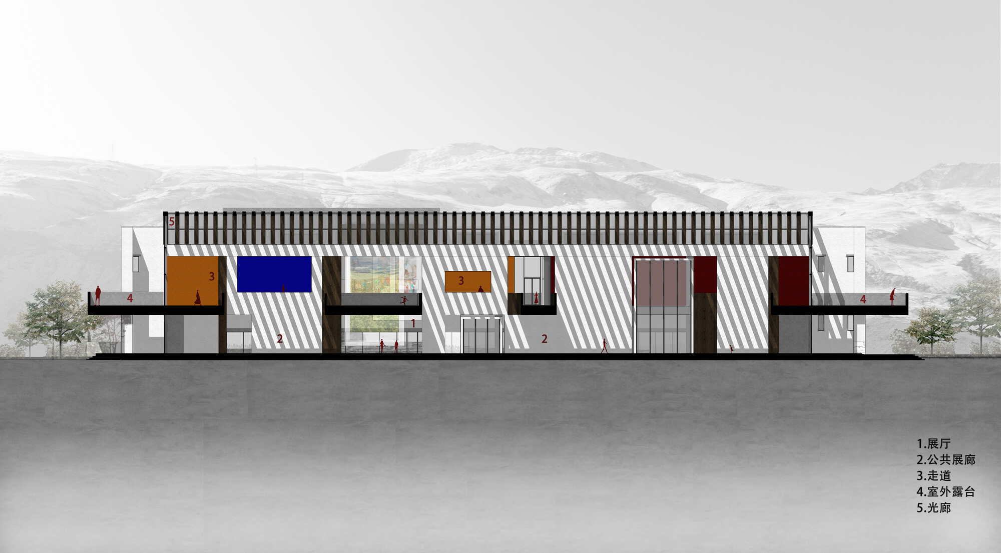 洛扎县中学多功能艺术中心丨中国山南丨深圳华汇设计,Das Design,万宇工程设计拉萨分公司-29