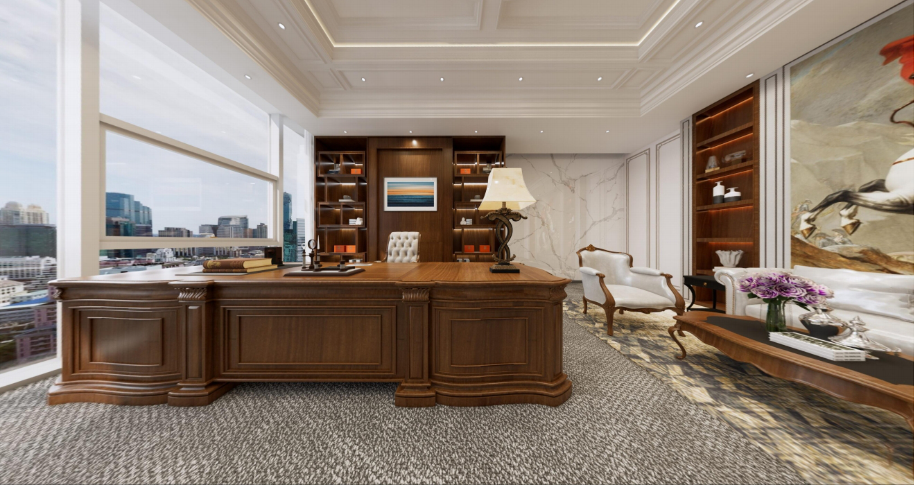 写字楼办公空间装修效果图-6