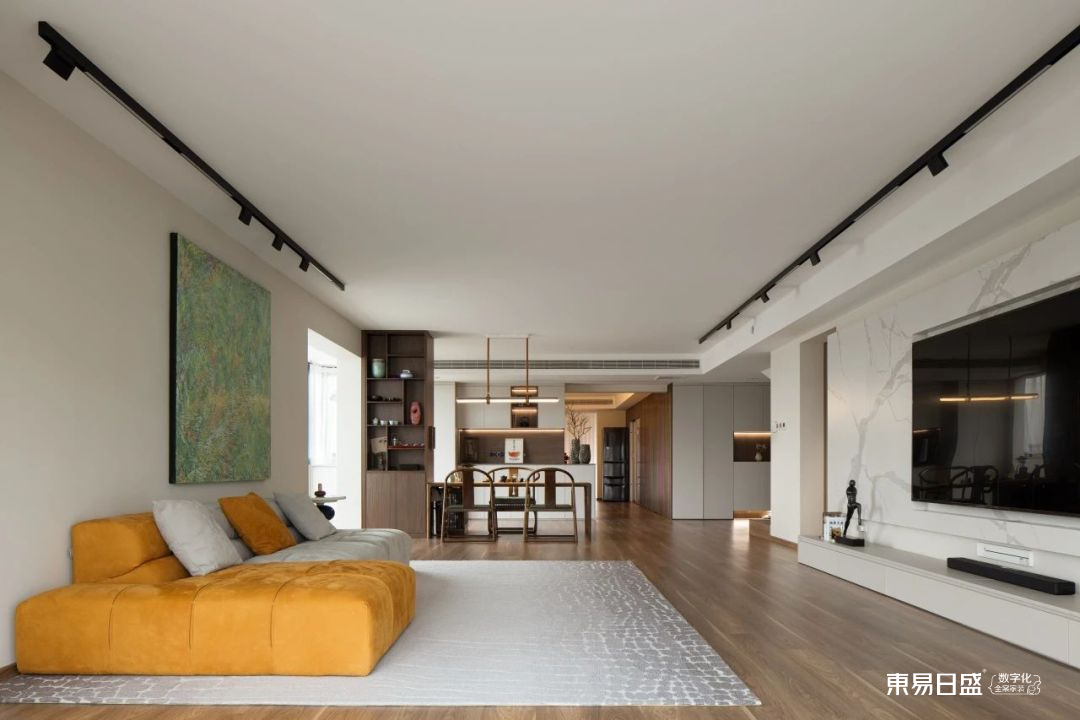 280平现代风复式装修，新中式元素巧妙融合，档次瞬间翻倍-25