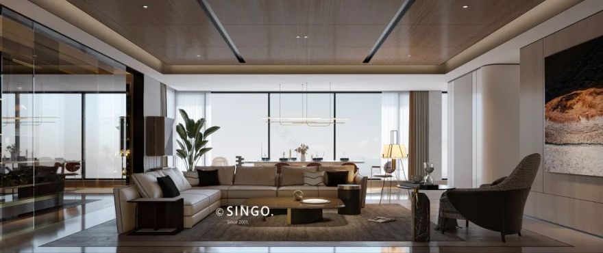 新世界宁铸尊府 · 追光两代人的现代雅奢之家丨李鸣全案设计团队-91