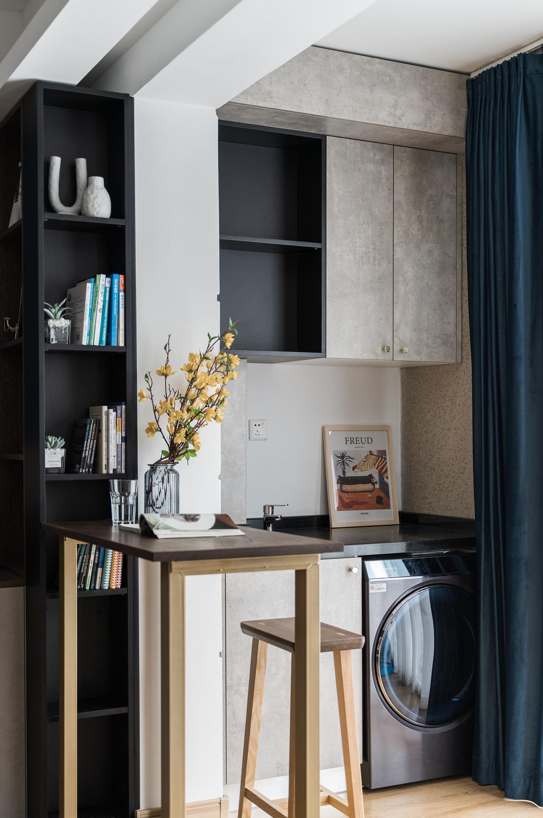 上海鸿鹄设计客餐厅一体超强储物设计丨中国上海-15