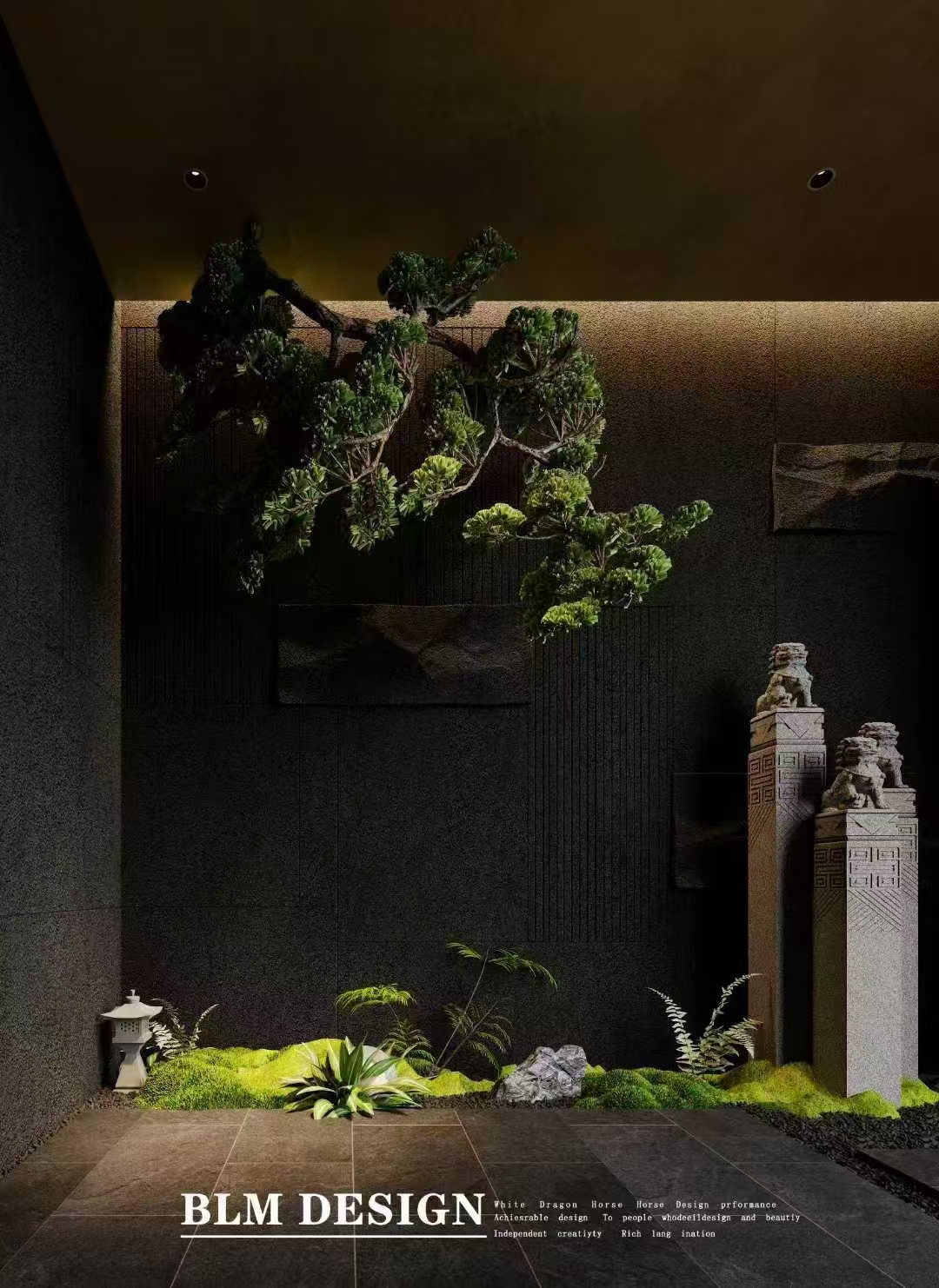 餐厅  白龙马效果图设计制作-7