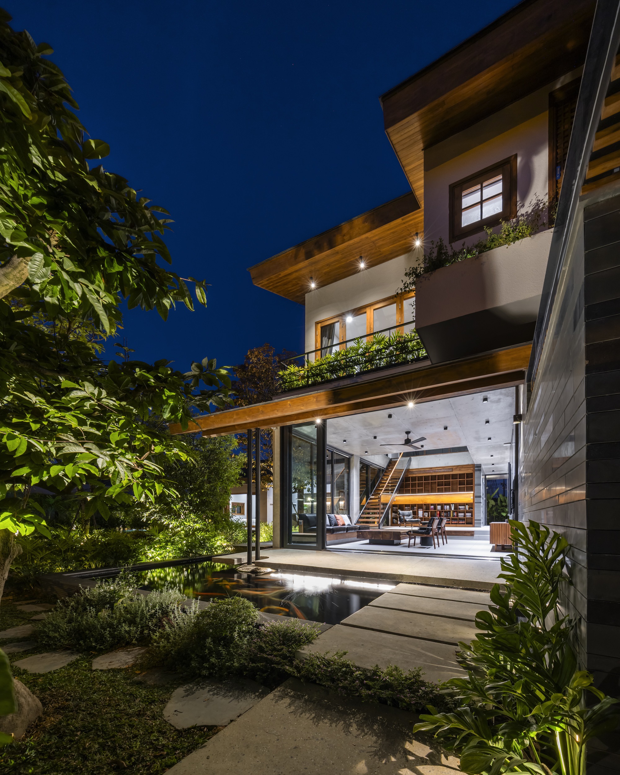 别墅庭院丨越南丨AN NAM Architecture-57