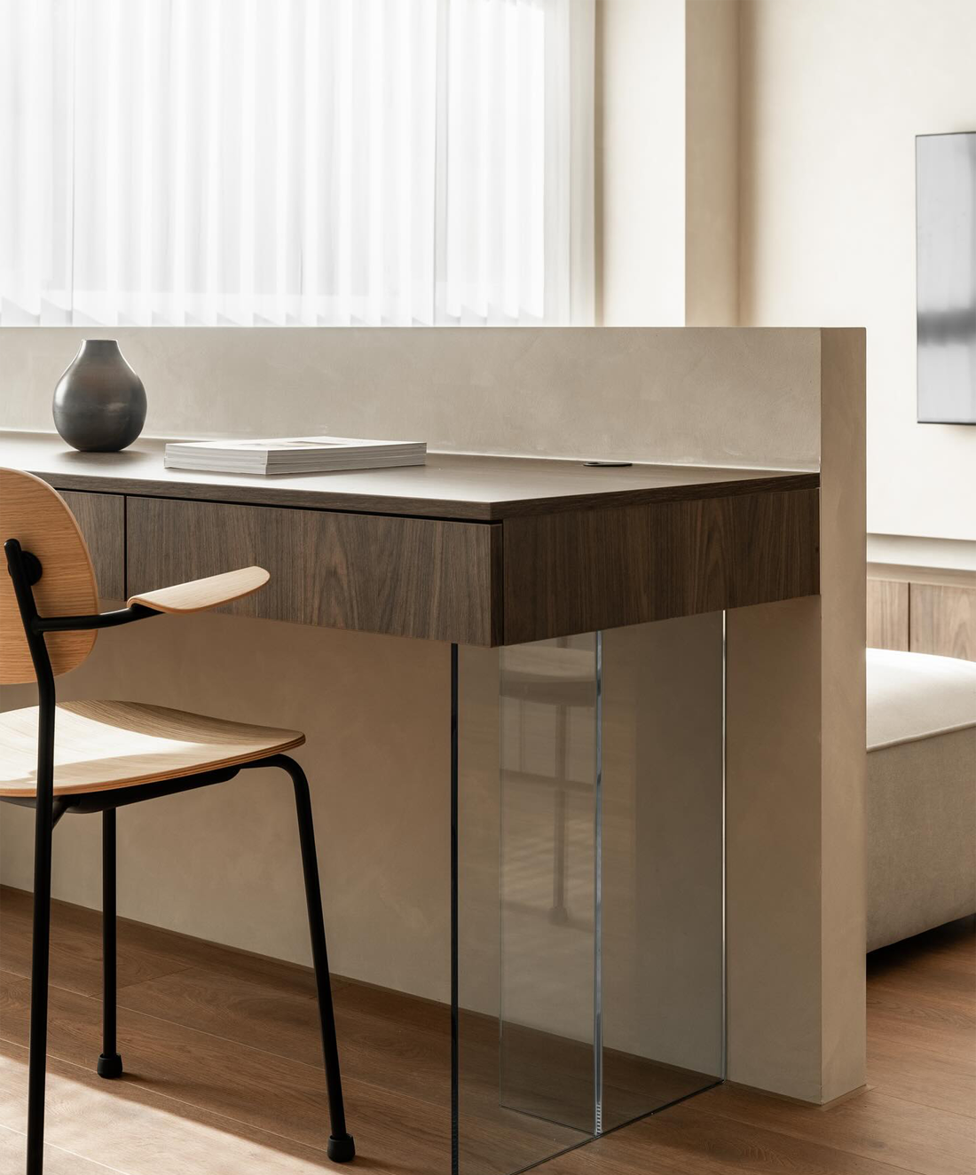 客厅书房一体LDK设计·打造干净极简小家-23