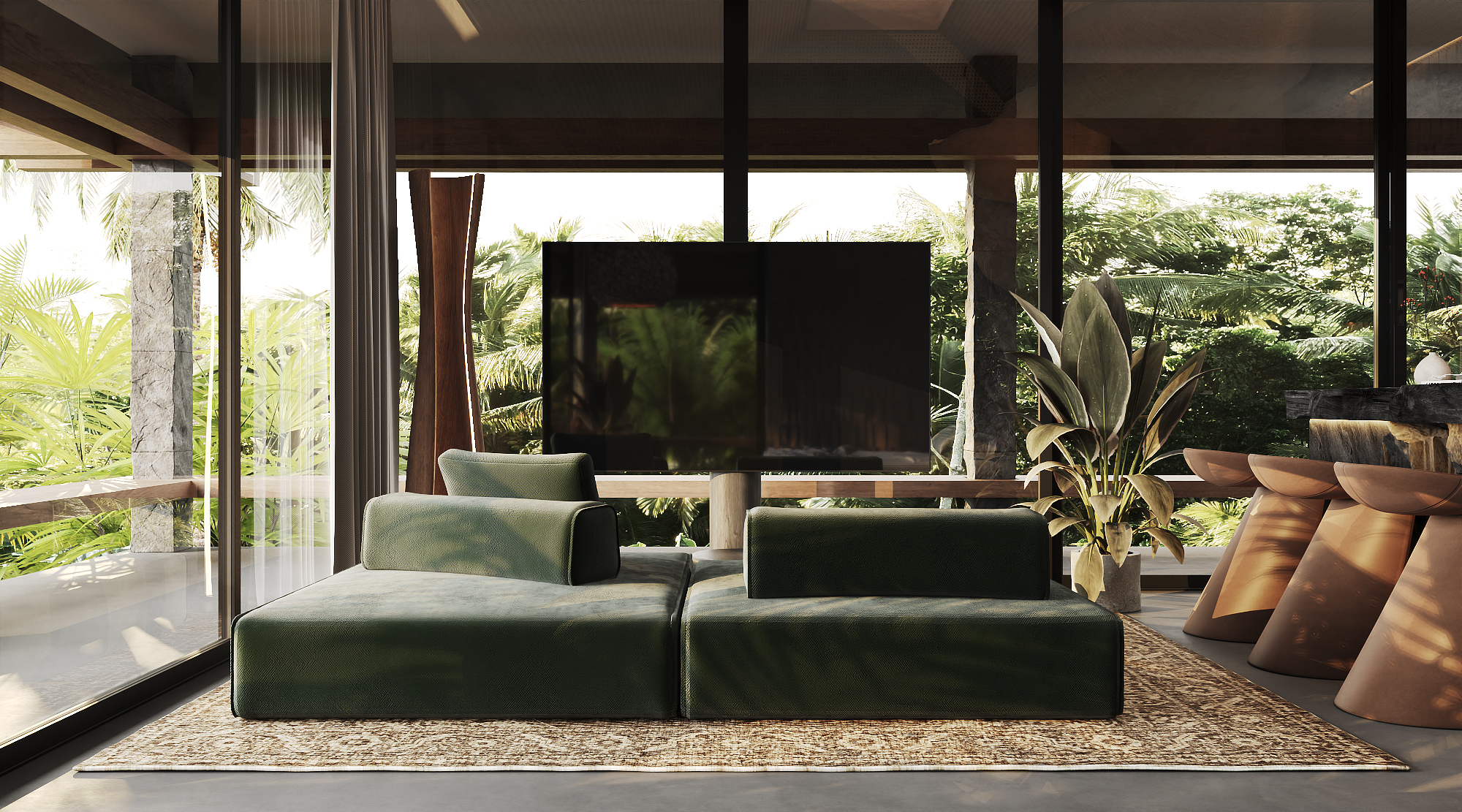 时尚的丛林别墅丨IndonesiaBali丨Bodes studio-14