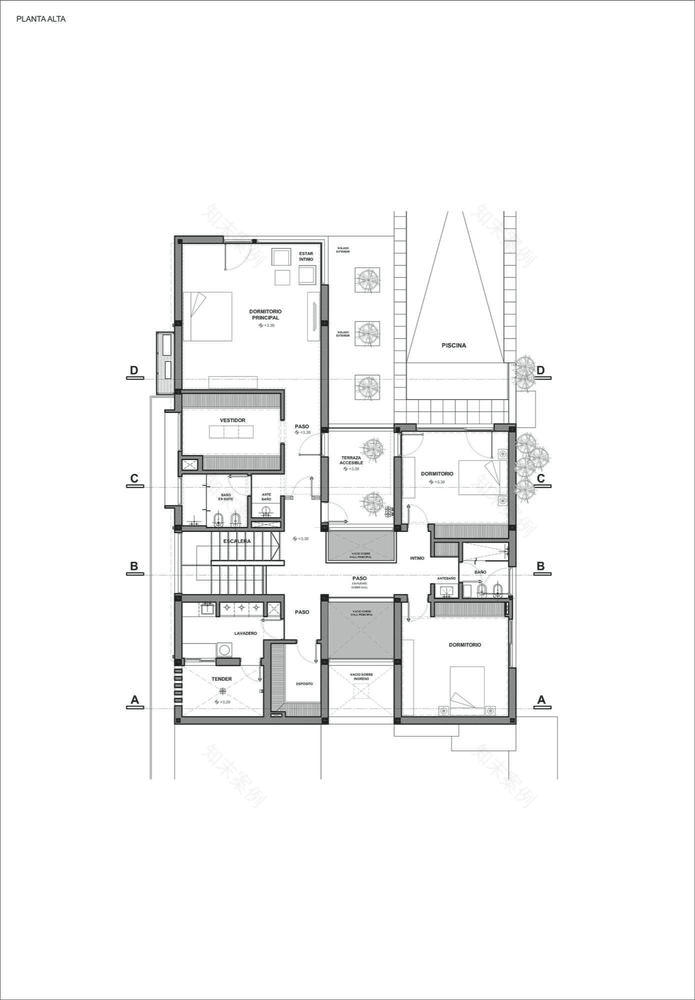 Modern House in Which every Unnecessary Element has been Eliminated-47