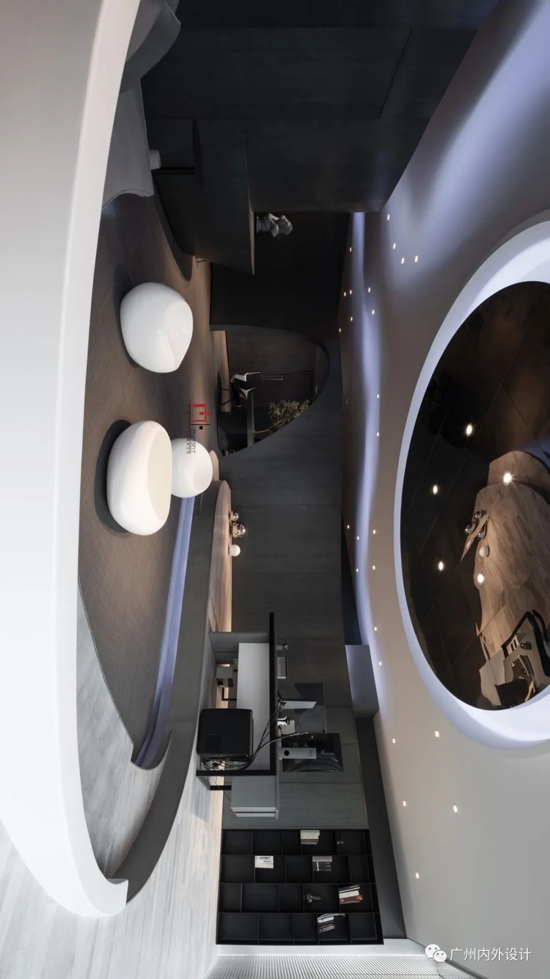 珠江新城曲线空间 | 现代简约办公室设计-15