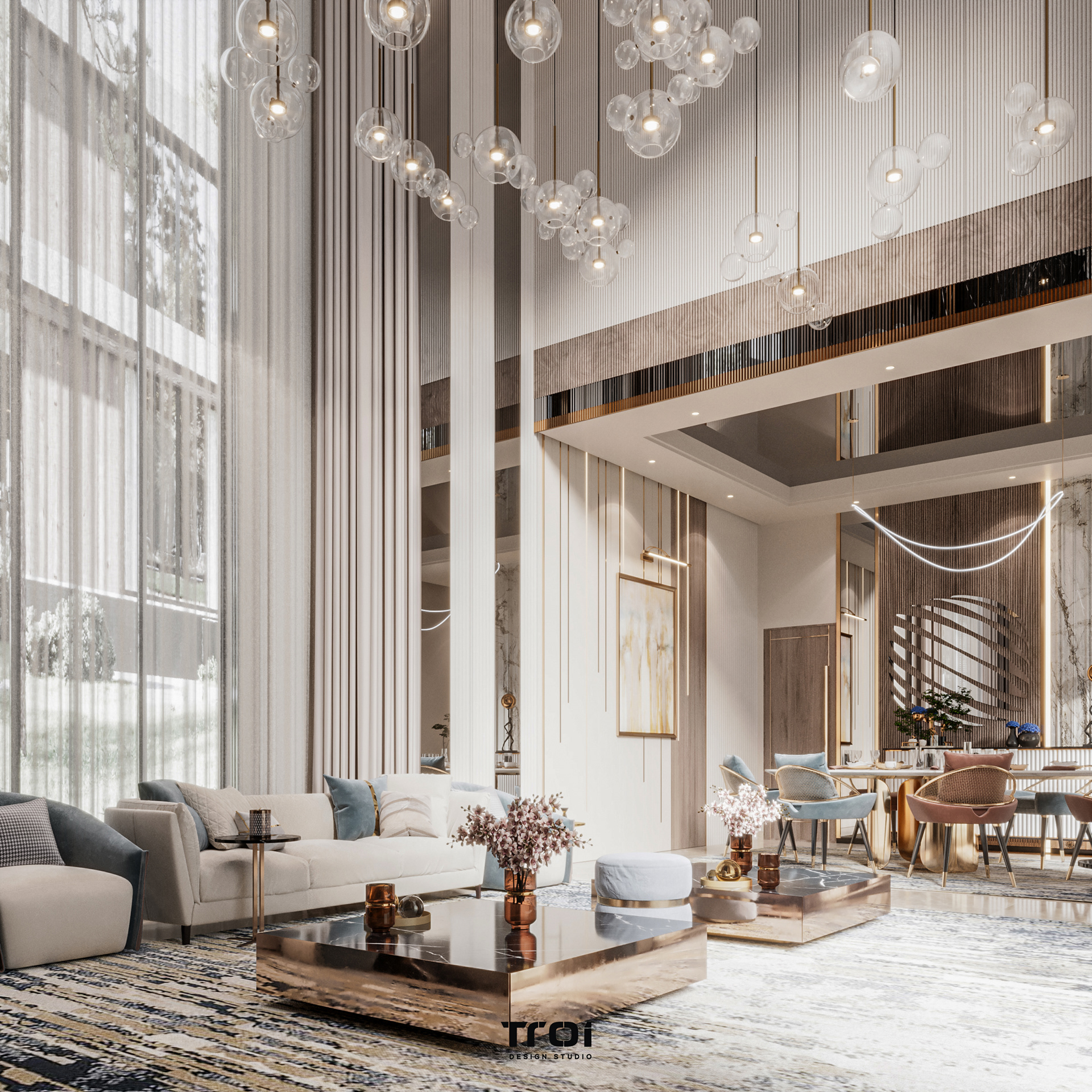 接待厅设计丨阿联酋丨Troi Design Studio-13