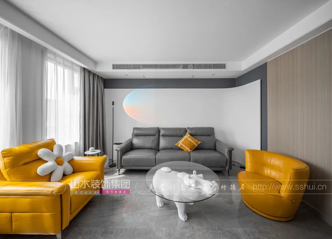 悦湖山院现代家居设计丨洪尧-19