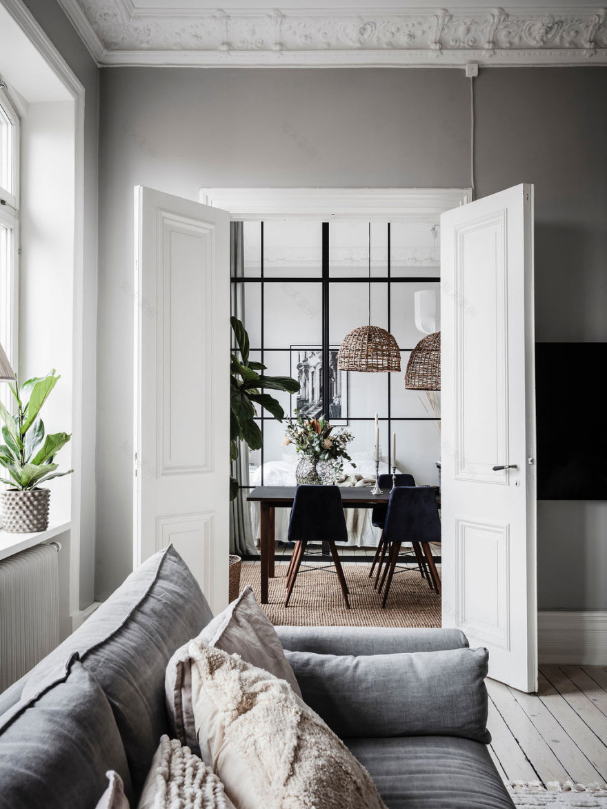 北欧风格瑞典公寓的时尚设计-9