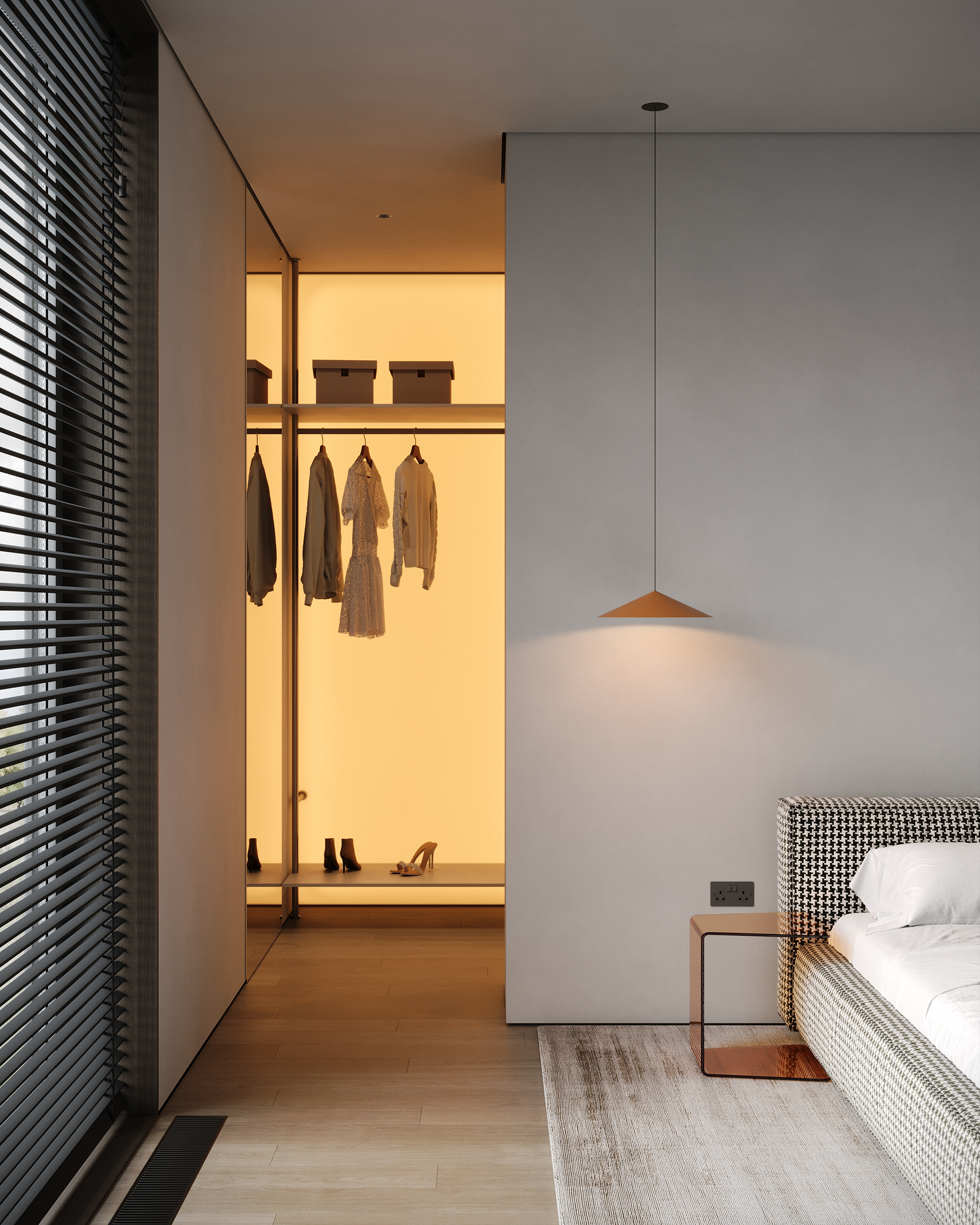 橙色色调卧室-4