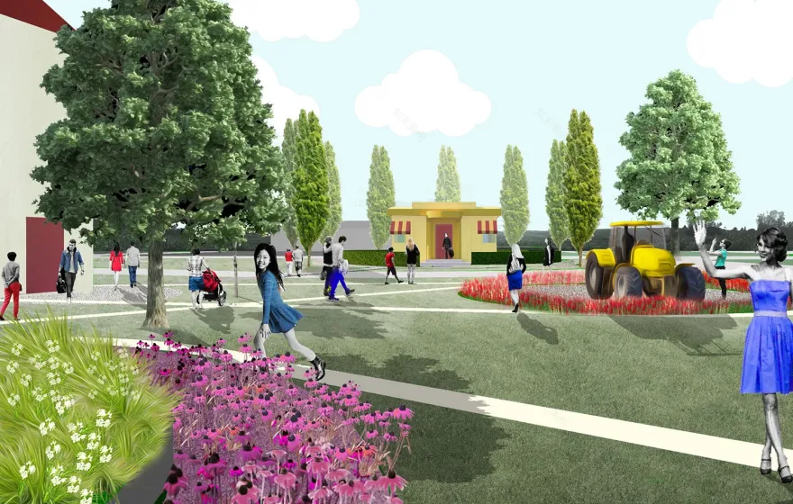 Wheels O' Time Museum景观规划丨美国皮奥里亚-9