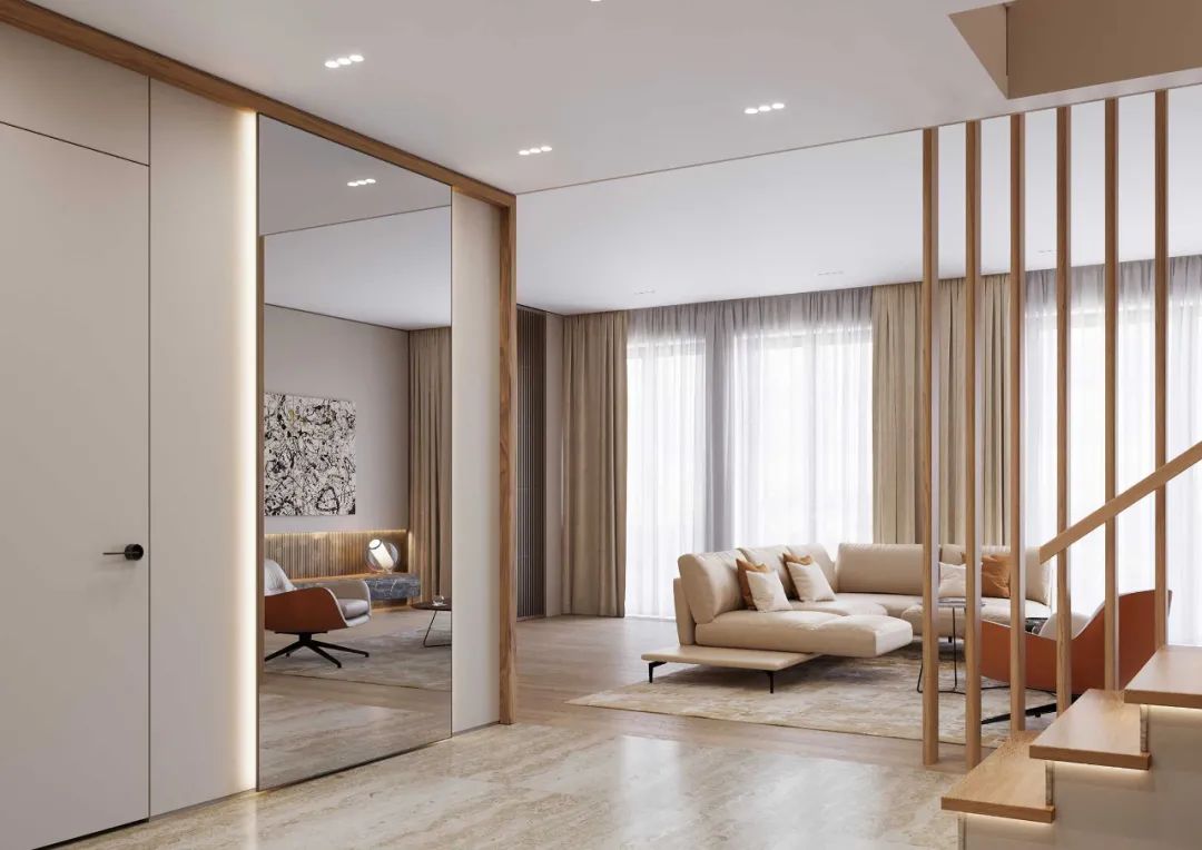 胡桃木打造现代简约豪宅丨Ab Architects-9