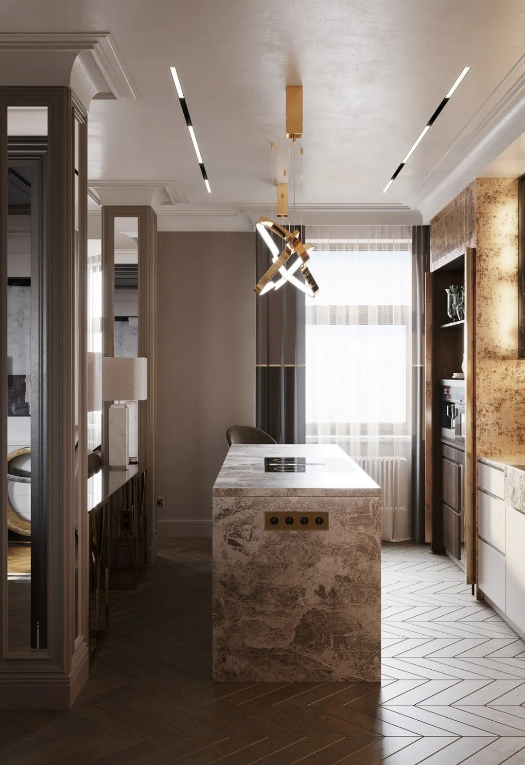 俄罗斯莫斯科 192·4㎡私人豪宅设计丨Julia Design-24