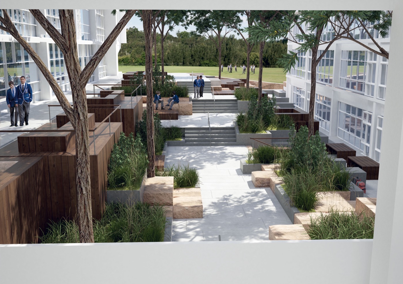 创新校园景观 | 澳大利亚圣伊格内修斯河景学院-33