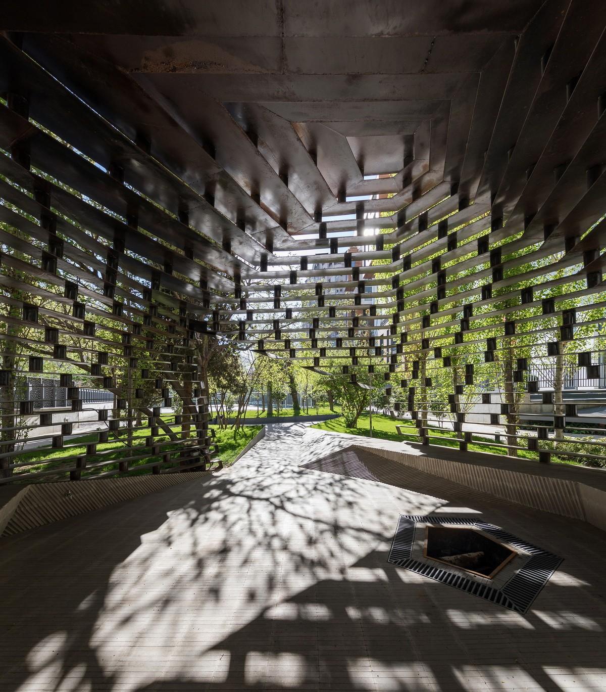 融入古老元素,片状“鱼鳞”架起的无柱天篷丨伊朗丨Olgooco-4