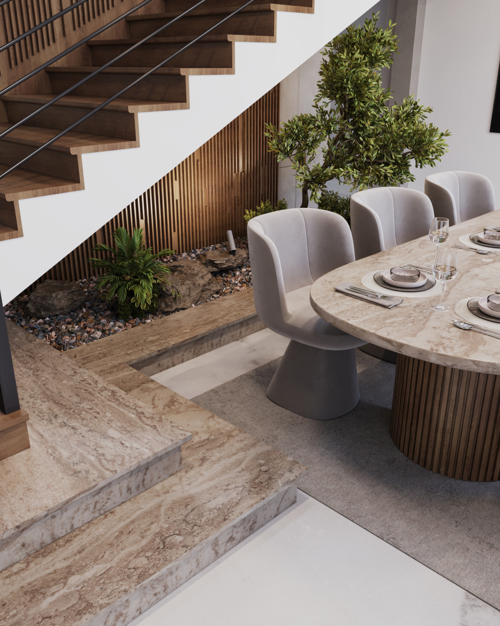 Stairs Hall & Dining-6