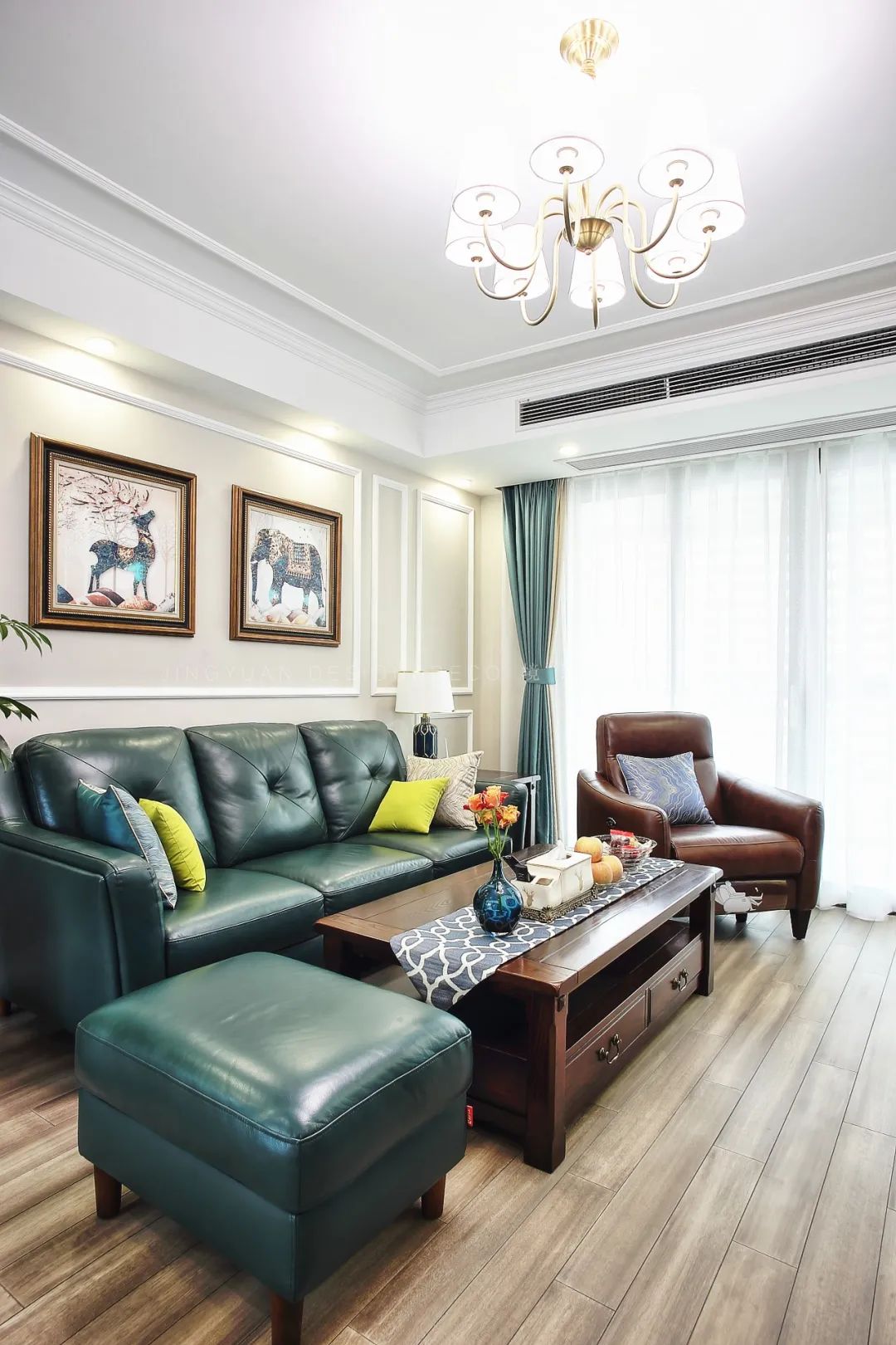 境远装饰 | 110㎡美式风空间,稳重典雅的舒适之家-30