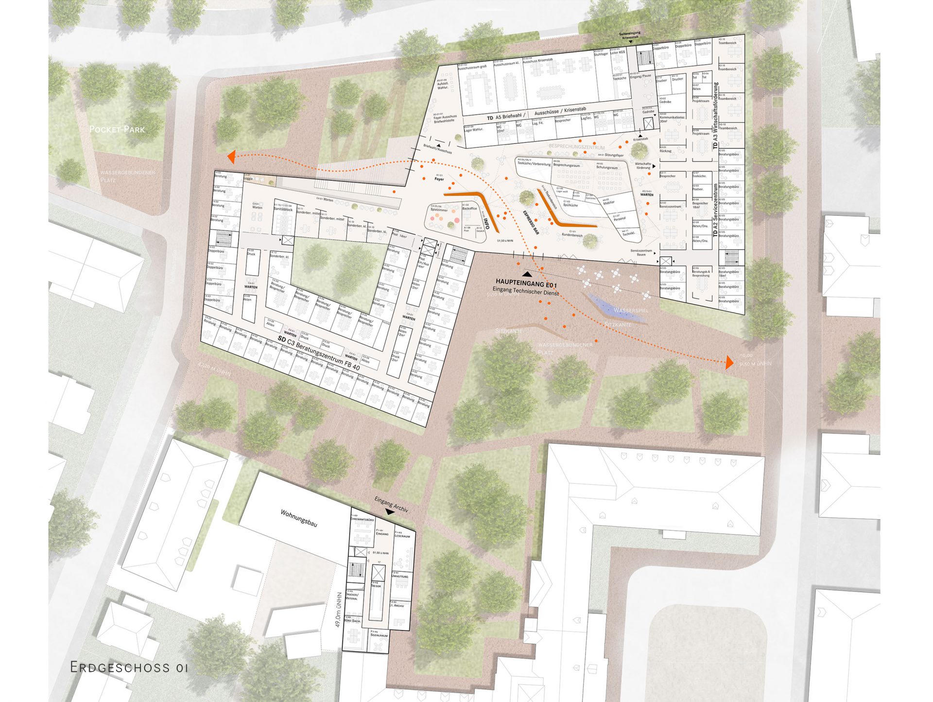 Rathauserweiterung Droste-Hülshoff-Platz Bottrop-3