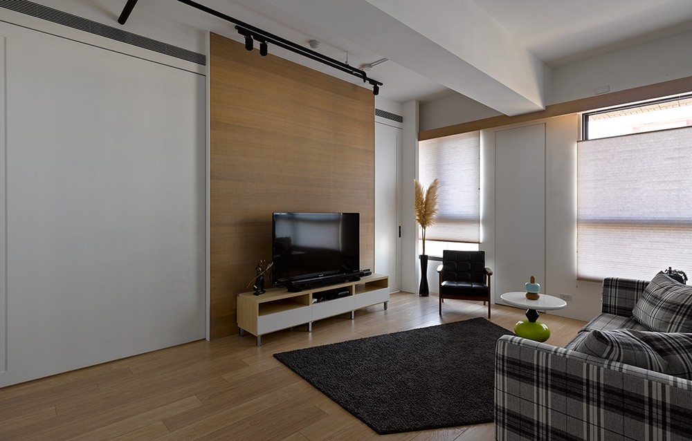 带有整墙置物架的创意公寓设计丨中国台湾丨Ganna Design Studio-10